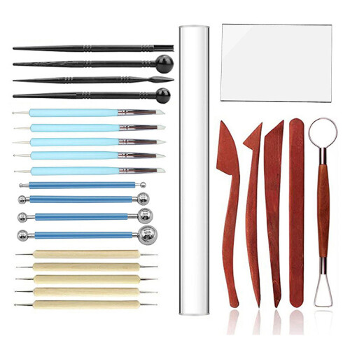 Modeling Tools for Creative Minds, Air Dry Clay Tools Set with Professional Carving and Shaping Instruments, Complete Sculpting Tools Kit for Polymer