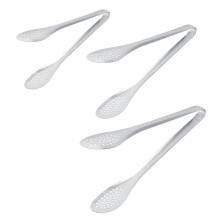 Edelstahlzange, vielseitig einsetzbar, ergonomisches Design, lebensmittelecht, spülmaschinenfest, Servier- und Kochutensil, Grill-, Kuchen- und