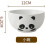 Ceramic Dinnerware Set Cartoon Panda Bowl Microwave Dishwasher Safe Scratch Resistant 5