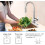 Touchless Kitchen Faucet with Pull Down Sprayer, Motion Sensor, 360 Swivel, Brass Finish 5