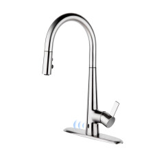 Touchless Kitchen Faucet with Pull Down Sprayer, Motion Sensor, 360 Swivel, Brass Finish