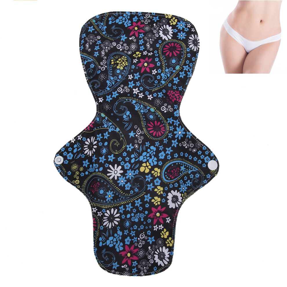 Reusable Bamboo Charcoal Menstrual Pad 33cm - Waterproof & Absorbent