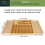 VaeFae Extra Large Kitchen Utensil Holder, Bamboo Silverware Drawer Organizer, Expandable Cutlery O 6