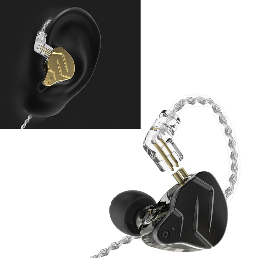 Hybrid Wired In-Ear Headphones 1Ba+1Dd 10Mm Driver 3.5Mm Plug Gold 9381379699707