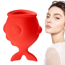 Fish Shaped Lip Plumper Device with Adjustable Suction, Silicone Lip Enhancer for Fuller Lips