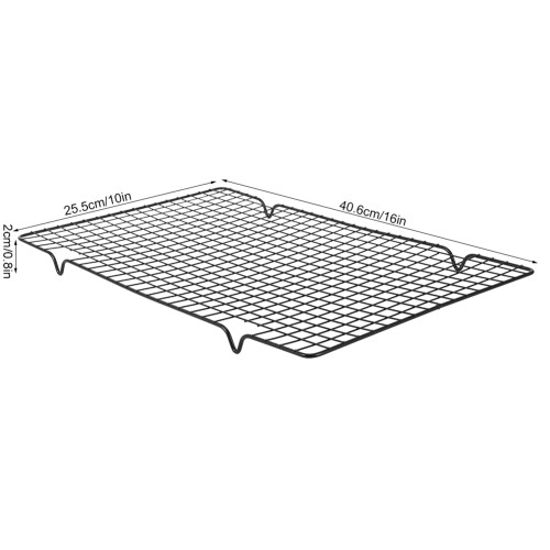Versatile Non-Stick Cooling Rack for Baking & Grilling - 4 Feet Design
