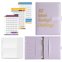 Money Saving Budget Binder With Cash Envelopes, Easy Use & Sense Of Achievement Through Envelopes Challenge Saving Binder, Suitable For 52 Week Saving
