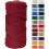 Νήμα Μακραμέ από βαμβακερό κορδόνι, 100% καθαρό κόκκινο σπάγκο για δημιουργικά 1
