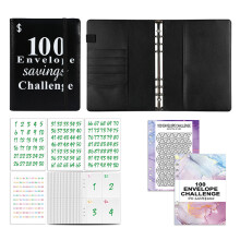 Craft Your Savings Story, Pu Leather Binder As Your Personal Financial Diary