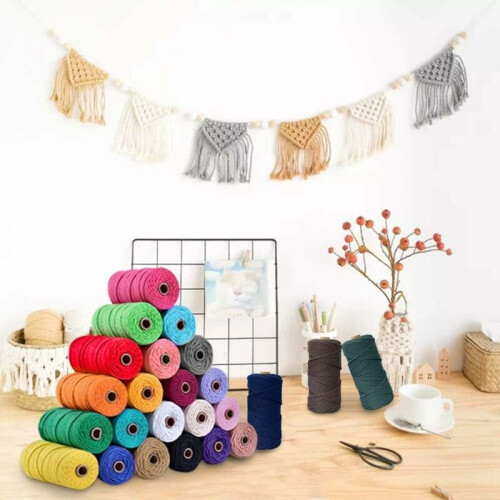 DIY Crafts Companion, Κορδόνι Μακραμέ από Βαμβάκι, Μαλακό και Ανθεκτικό, Ιδανικό για 2