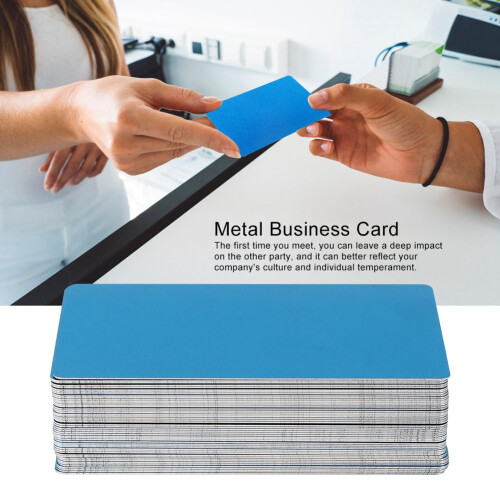 50pcs Blue 0.45mm Thick Aluminium Test Material Nameplate for Metal Projects 2