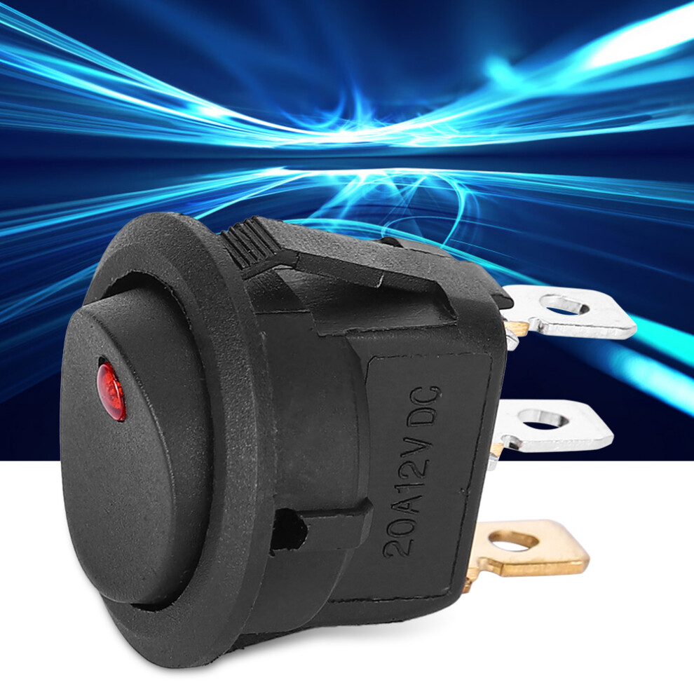 Interrupteur Rond Spst On/Off 12V - 10Pcs Ã©Tanche Led 7891379701062