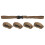 5pcs Khaki PP Braid Cargo Strap Buckle Tie Down Belt 135x2.5cm 11