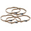 5pcs Khaki PP Braid Cargo Strap Buckle Tie Down Belt 135x2.5cm 14