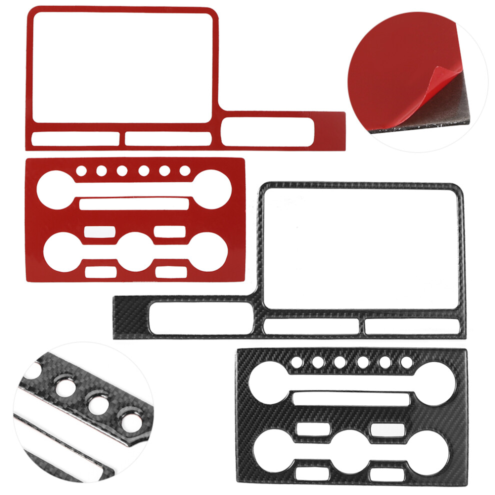 2Pcs Carbon Fiber Center Console Navigation Trim Fit For Nissan Gtr R35 2008-2016 4631379702309