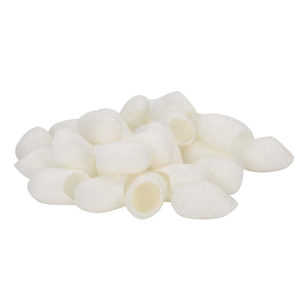 30pcs Silky Skin Care Balls Natural Silkworm Material Gentle Facial Exfoliator