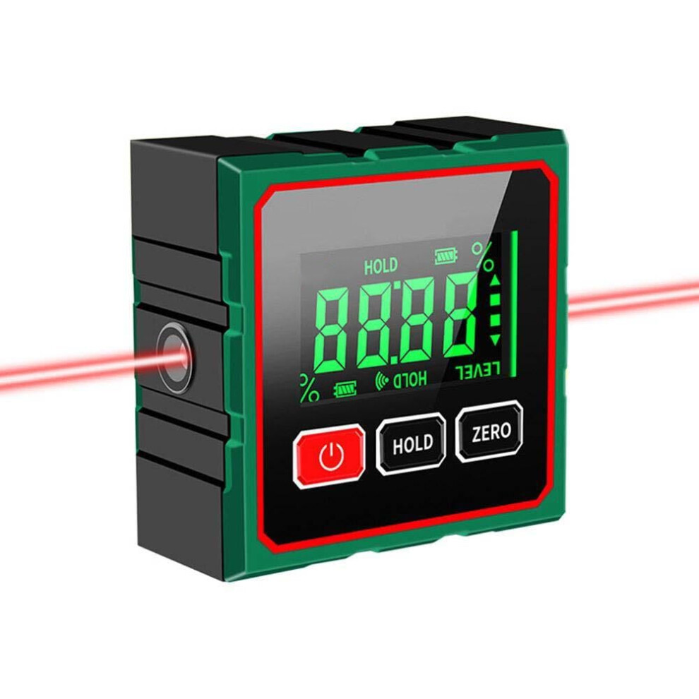 Magnetic Digital Angle Finder With Dual Laser Alignment, Rechargeable Gauge, 4Side Magnetic Base, Lcd Display For Precision Woodworking 9199774733038