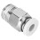 Silver M10 Thread PC4?01 Straight Pneumatic Fittings for 3D Printers 16