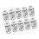 Silver M10 Thread PC4?01 Straight Pneumatic Fittings for 3D Printers 10