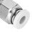 Silver M10 Thread PC4?01 Straight Pneumatic Fittings for 3D Printers 13