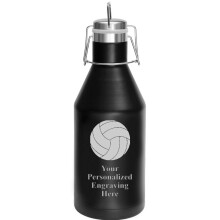 64 oz Insulated Stainless Steel Growler with DoubleWall Vacuum, LeakResistant Lid, Custom Engraving