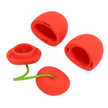 Lip Plumper with Silicone Cherry Shape, Natural Volume Boost and Fuller Lips for Women and Girls
