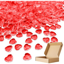 Red Foil Heart Confetti, Perfect For Any Event With Durable Quality And Versatile Use, Stimulate Imagination And Creativity For Unforgettable
