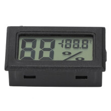 Compacte hygrometer, digitale thermometer voor thuis en op kantoor, LCD-display voor binnen met ingebouwde sonde, nauwkeurige vochtigheids- en