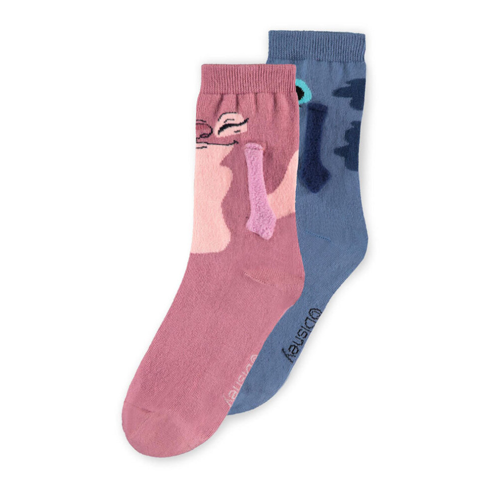 Disney (43/46) Lilo & Stitch Let's Hold Hands Socks Multicoloured