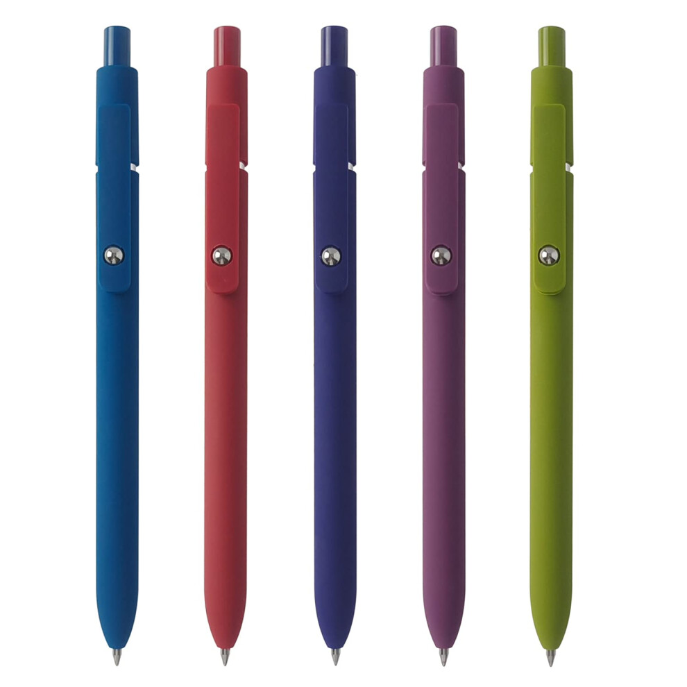 Gel Pens Set, Retractable Design Smooth Writing Pens 0.5mm Fine Point Black Ink Gel Pen for Journaling and Note Taking, Rolling Ball Design Super