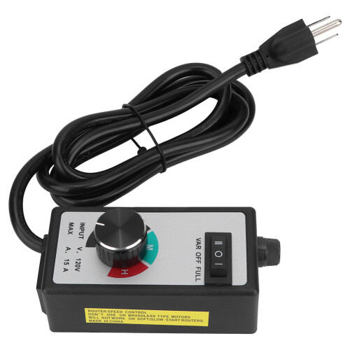 Régulateur de vitesse électronique à variation continue pour ventilateurs centrifuges, commande de vitesse réglable par molette et interrupteur 1