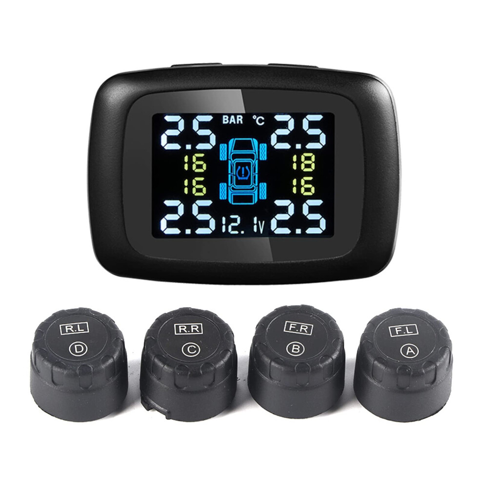 Tpms Tire Pressure Monitoring System With Realtime Pressure And Temp, Digital Gauge For Cars 9187378968697