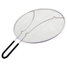 Stainless Steel Splatter Screen 13 Inch Grease Guard with HeatResistant Silicone Handle