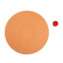 Noise Reduction Cork Turntable Mat High Fidelity Anti Static Sound Isolation Natural Absorption Smooth Contact Dust Prevention Retro Design Vibration
