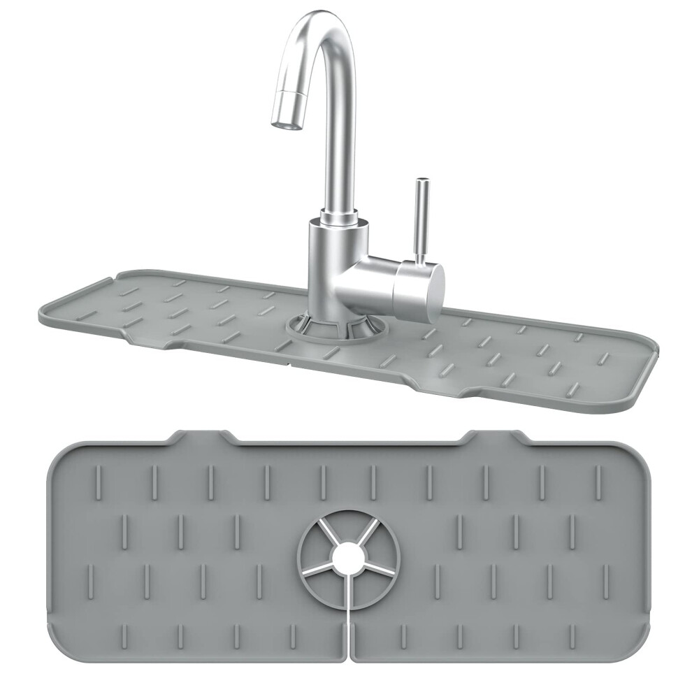 Kitchen Sink Splash Guard Silicone Faucet Drip Catcher Mat For Water Damage Prevention 9094768978283