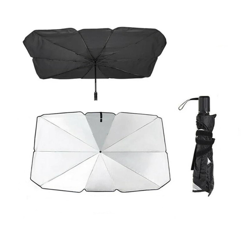 Car Windshield Sun Shade Umbrella Style Uv Protection Foldable Front Window Heat Insulation Silver 9199774735766