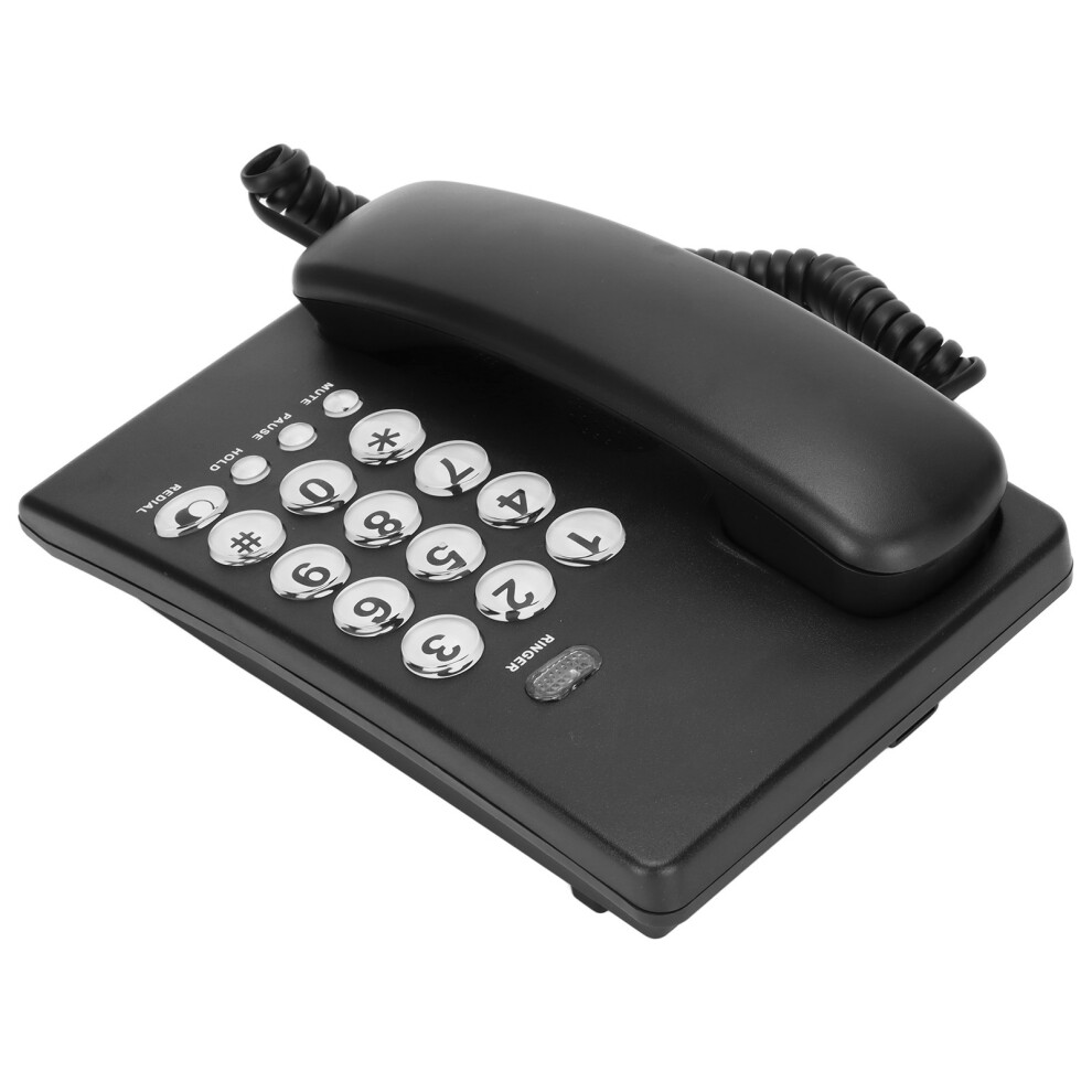 Kxt504 Desktop Corded Phone With Big Buttons & Clear Sound Black 6951376678321