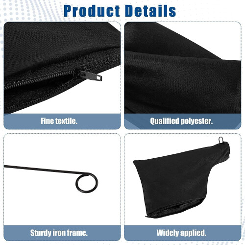 Miter Saw Dust Bag 255 Model with Zipper, Large Capacity Dust Collection, 6 Pack Replacement 2