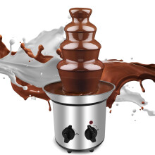 Chocolate Fountain Machine 4 Tier Electric Fondue with Smooth Flow Large 24oz for Weddings Parties