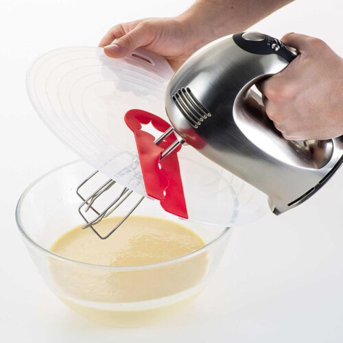 Mixing Bowl Splatter Guard Silicone Cover for Kitchen Baking Mess Universal Fit 1