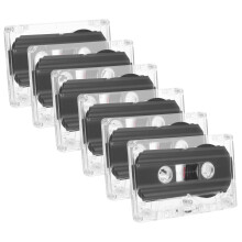 60 Minute Blank Cassette Tape for Recording Audio Music Voice with Transparent Case Durable Design