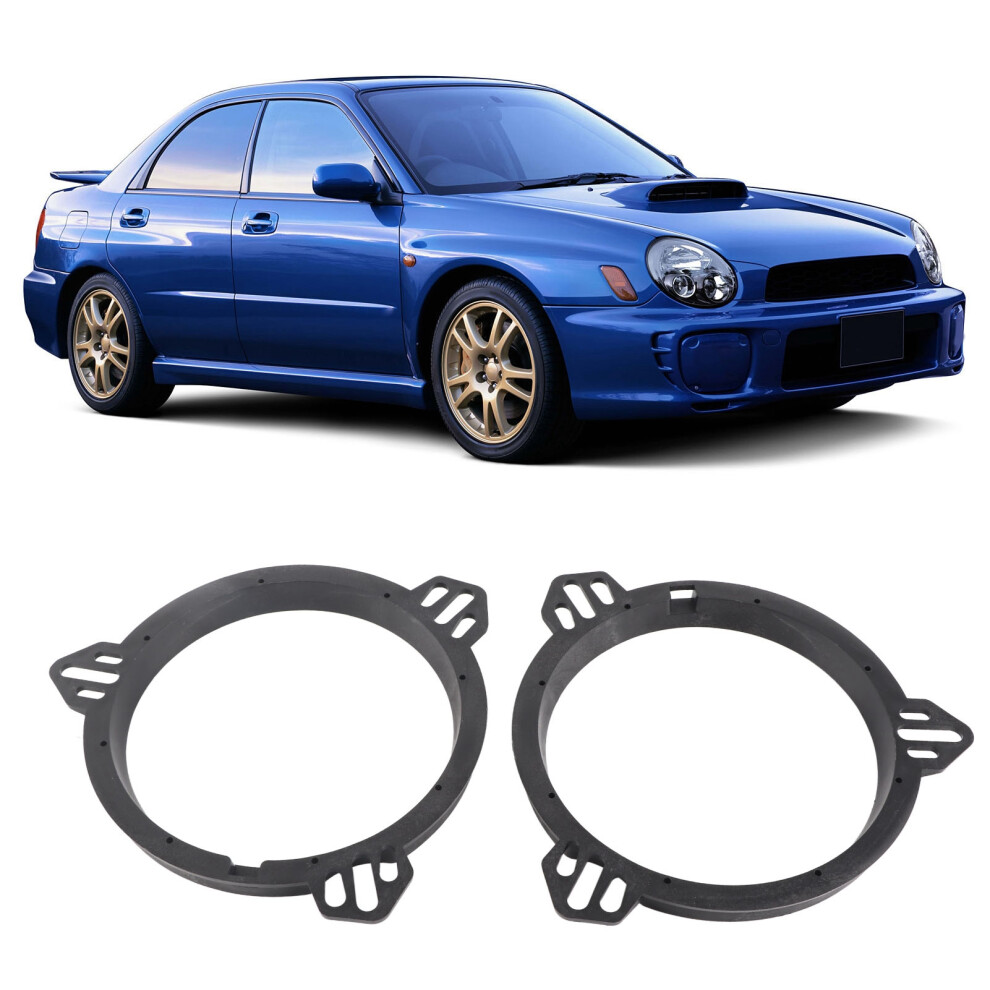 6.5 Inch Speaker Spacers For Subaru Forester Impreza Robust Adapter Rings Black 4611376682156