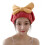 Prinses Strik Microfiber Handdoek Hoed Fit Sneldrogend- Claret 1
