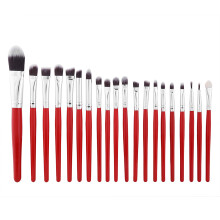 Ensemble de 20 pinceaux de maquillage de haute qualité, en poils synthétiques, faciles à nettoyer, parfaits pour les voyages et pour une trousse