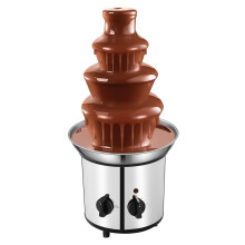 4 Tier Stainless Steel Chocolate Fountain Electric Fondue Fountain Large Capacity for Parties and Weddings