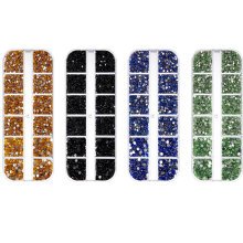 Professionelle Wahl für Nageldesigner: Transparentes weißes und AB-Glaskristall-Set – verleiht Ihren Designs strahlenden Glanz und bezaubernde