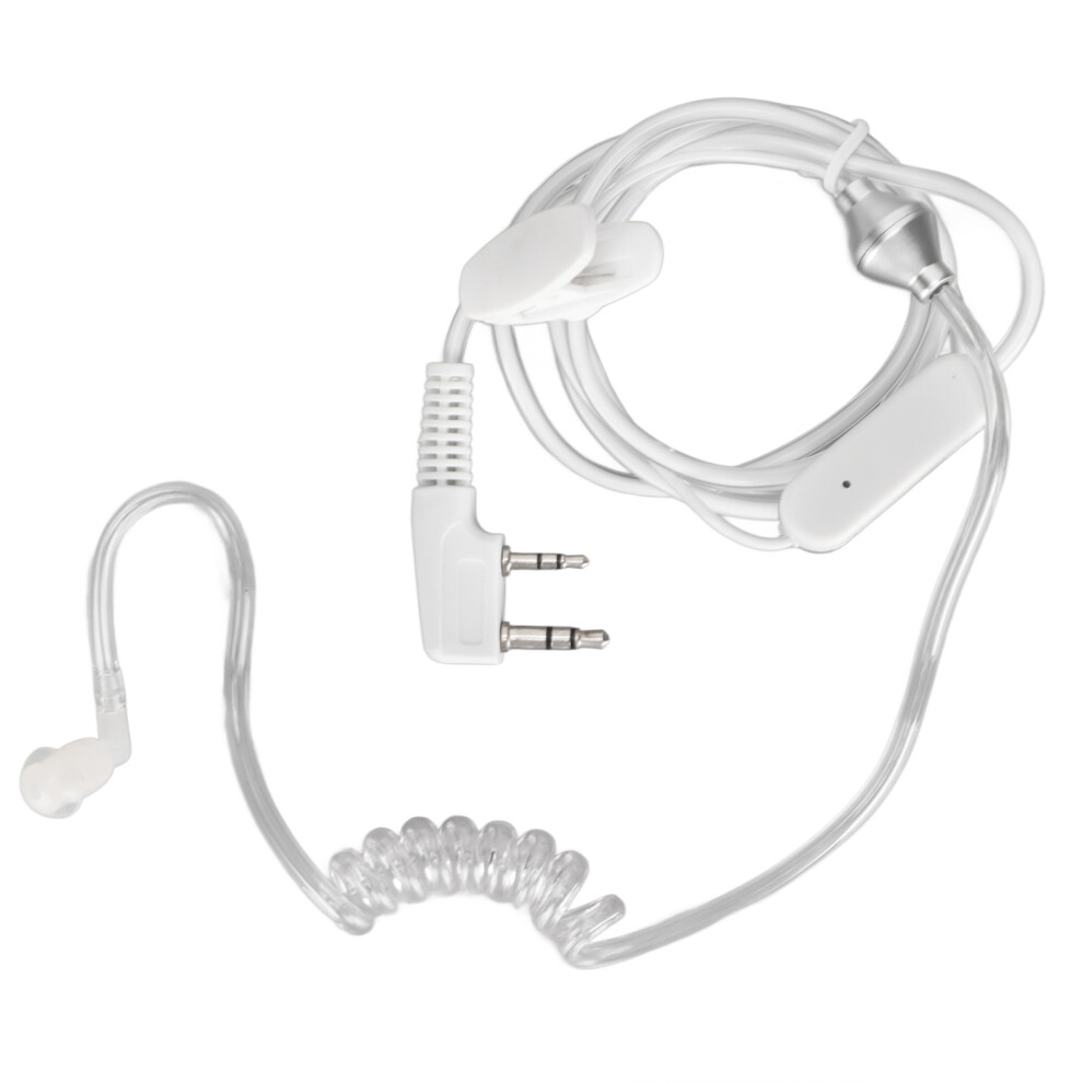 Covert Surveillance Headset, Acoustic Tube Earpiece With Mic For Hands Free Communication In Noise Environments, Compatible With Multiple Devices Incl 9176269185244
