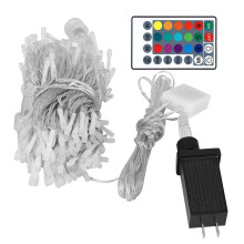 Koppelbare Fairy Light, heldere en warme decoratieve kerstverlichting voor binnen en buiten, 24 meter RGB+WW waterdichte lichtslinger voor huis en