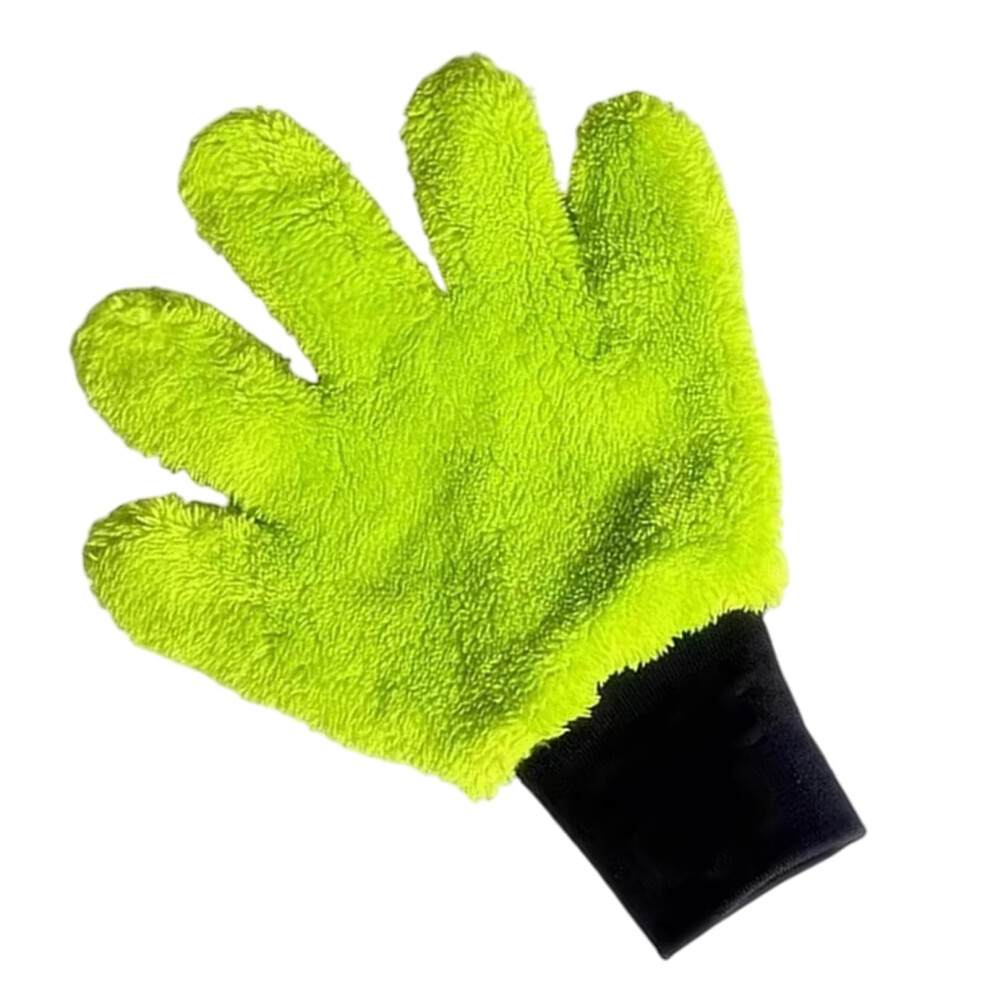 Car Wash Gloves No Scratch Absorbent Mitts Ergonomic Mitts Automotive Polish Accessories For Kitchen Home Green 9199774737364