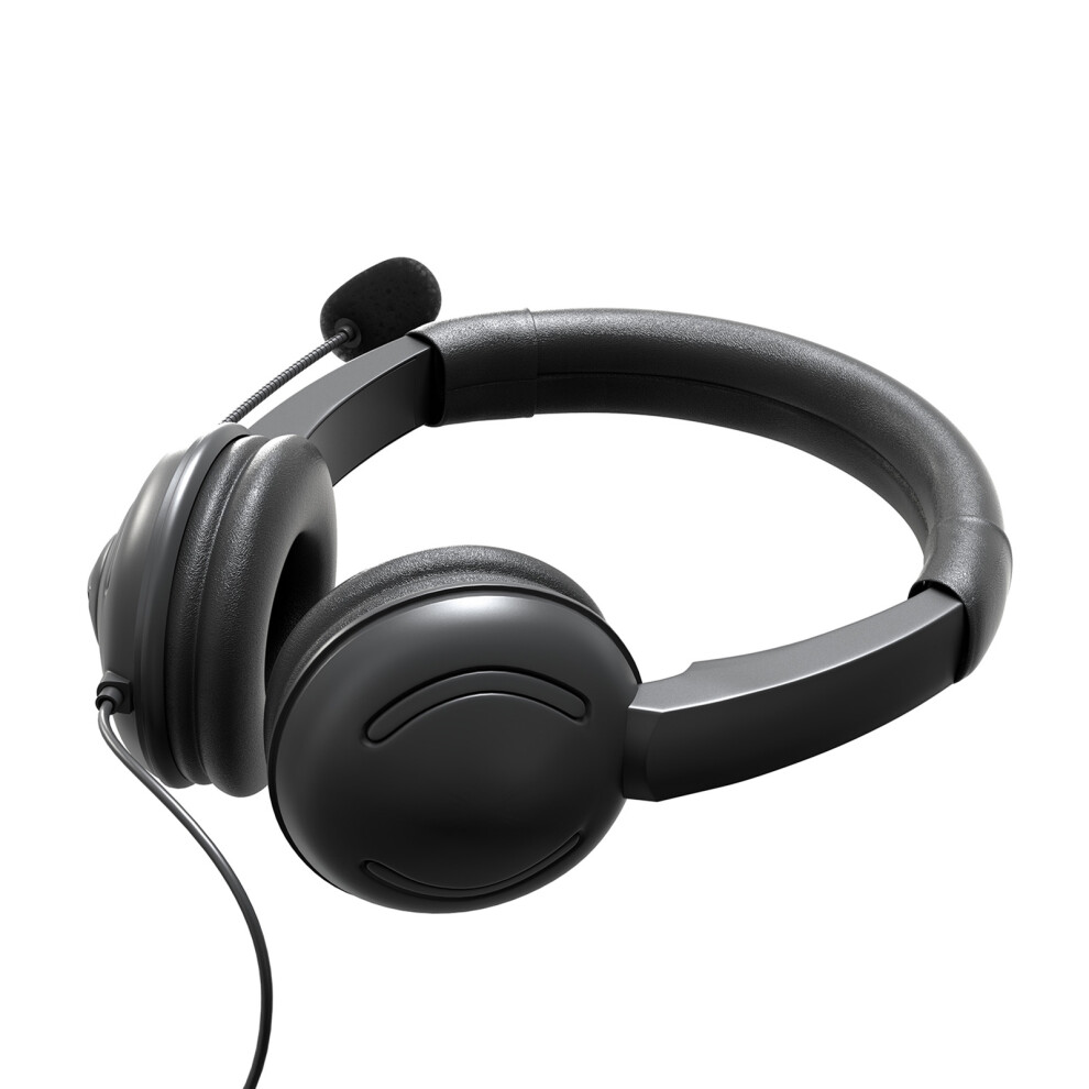 Usb Wired Headset With Noise Cancelling Mic, 40Mm Driver, Black 8201379710077